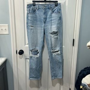 American Eagle mom straight jeans